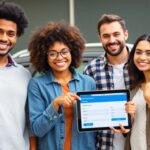 People engaging with credit cards, savings, and auto loans.